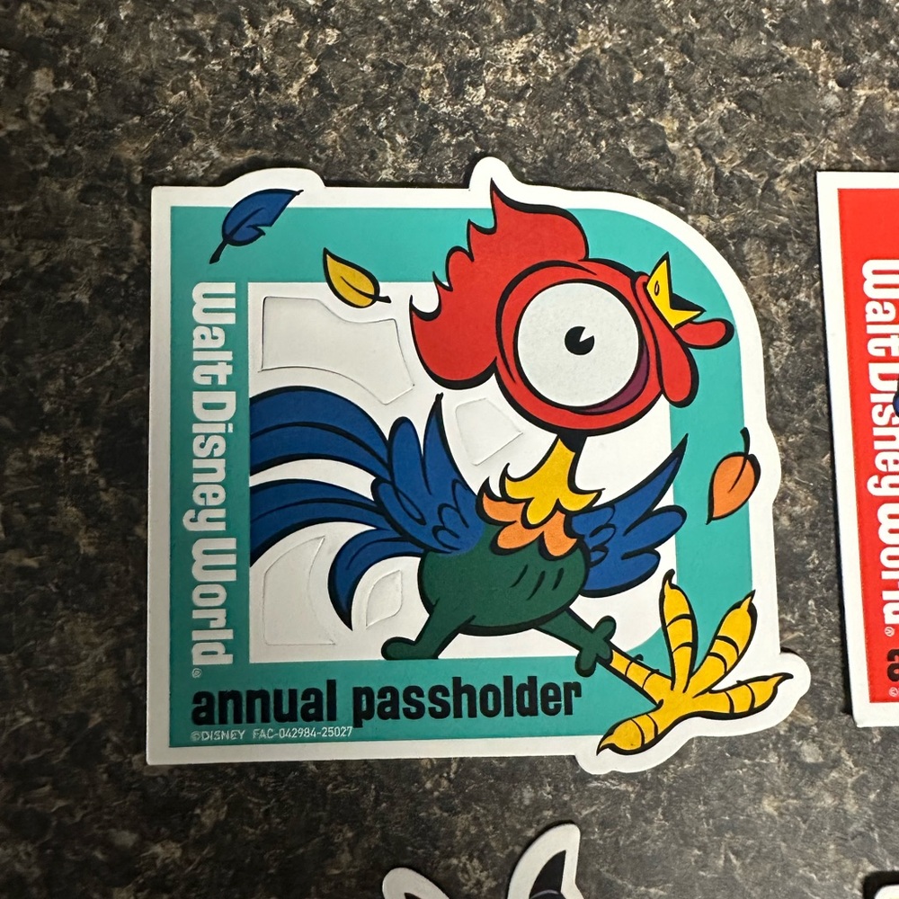 Disney Passholder Sticker magnets set of 3